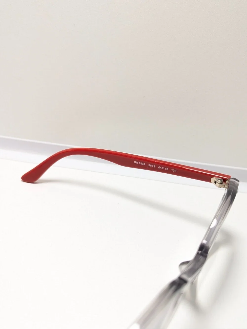 Ray-Ban RB1594 3812 Gray Red Panto KIDS Toddlers Eyeglasses 44-19-130 w/ Case